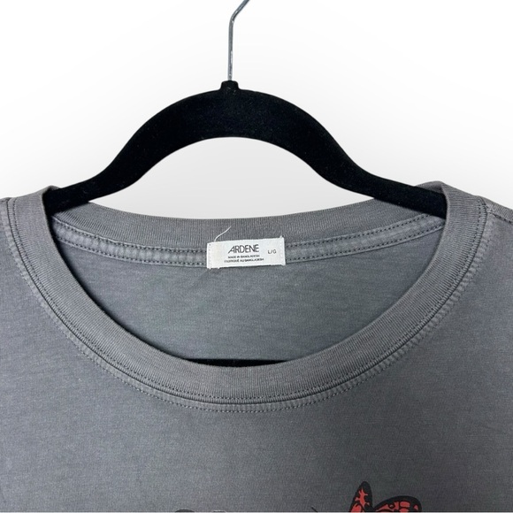 Ardene Euphoric State Graphic Grey T-Shirt L - Picture 3 of 4